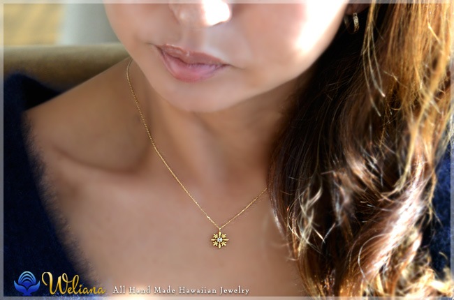 �ϥ磻���󥸥奨�꡼ �ͥå��쥹(Weliana) K18 ������� �ϥ磻���� ����� �ץ��ꥢ ������� ���������å� ��������� 0.035ct �ڥ����� ��������������� 18�� wne1364