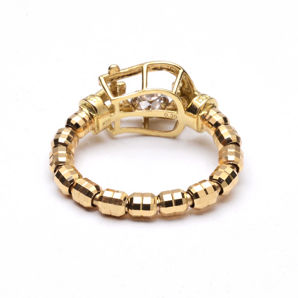 ϥ磻󥸥奨꡼  K18 󥷥  0.3ct  (Weliana) 18 wri2154