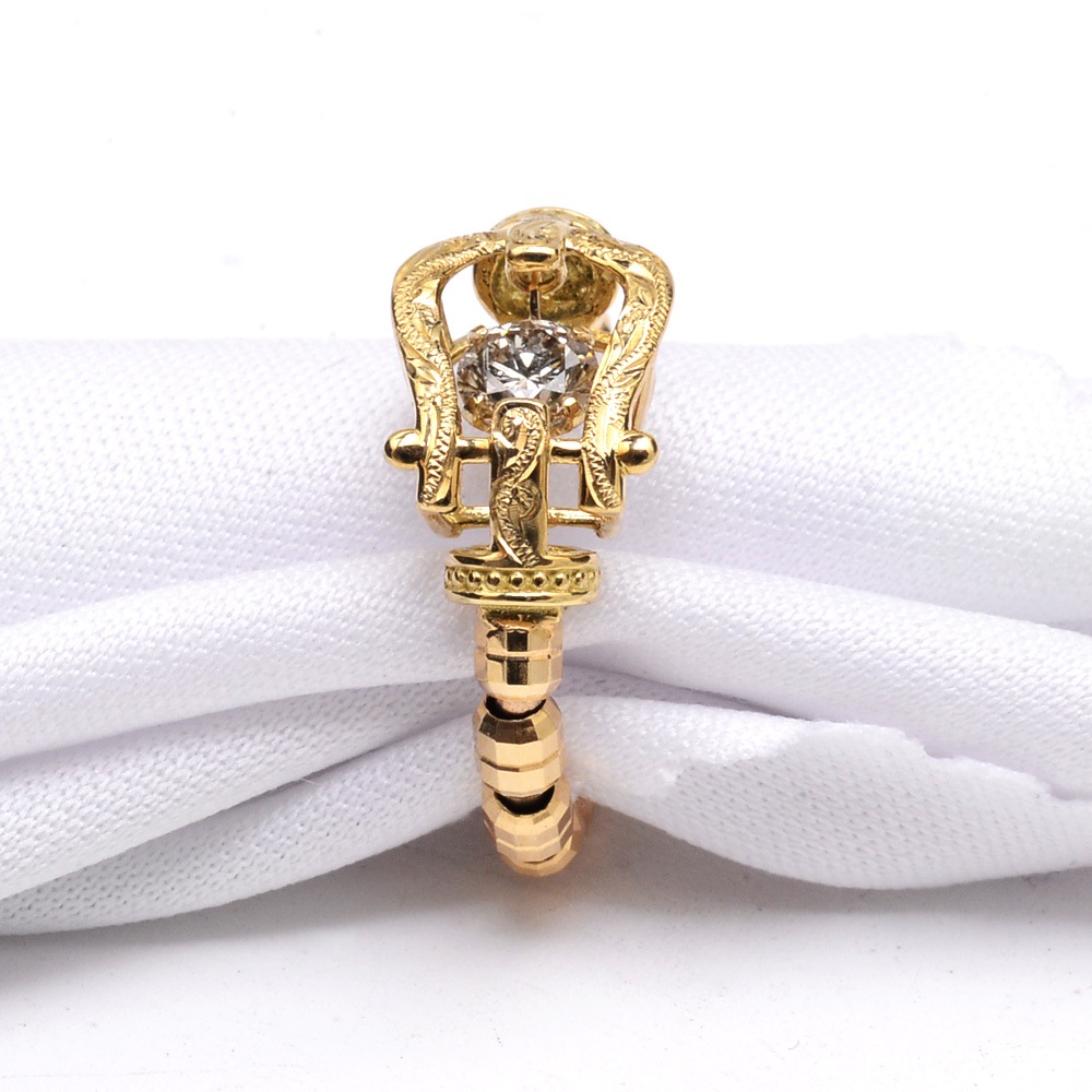 ϥ磻󥸥奨꡼  K18 󥷥  0.3ct  (Weliana) 18 wri2154
