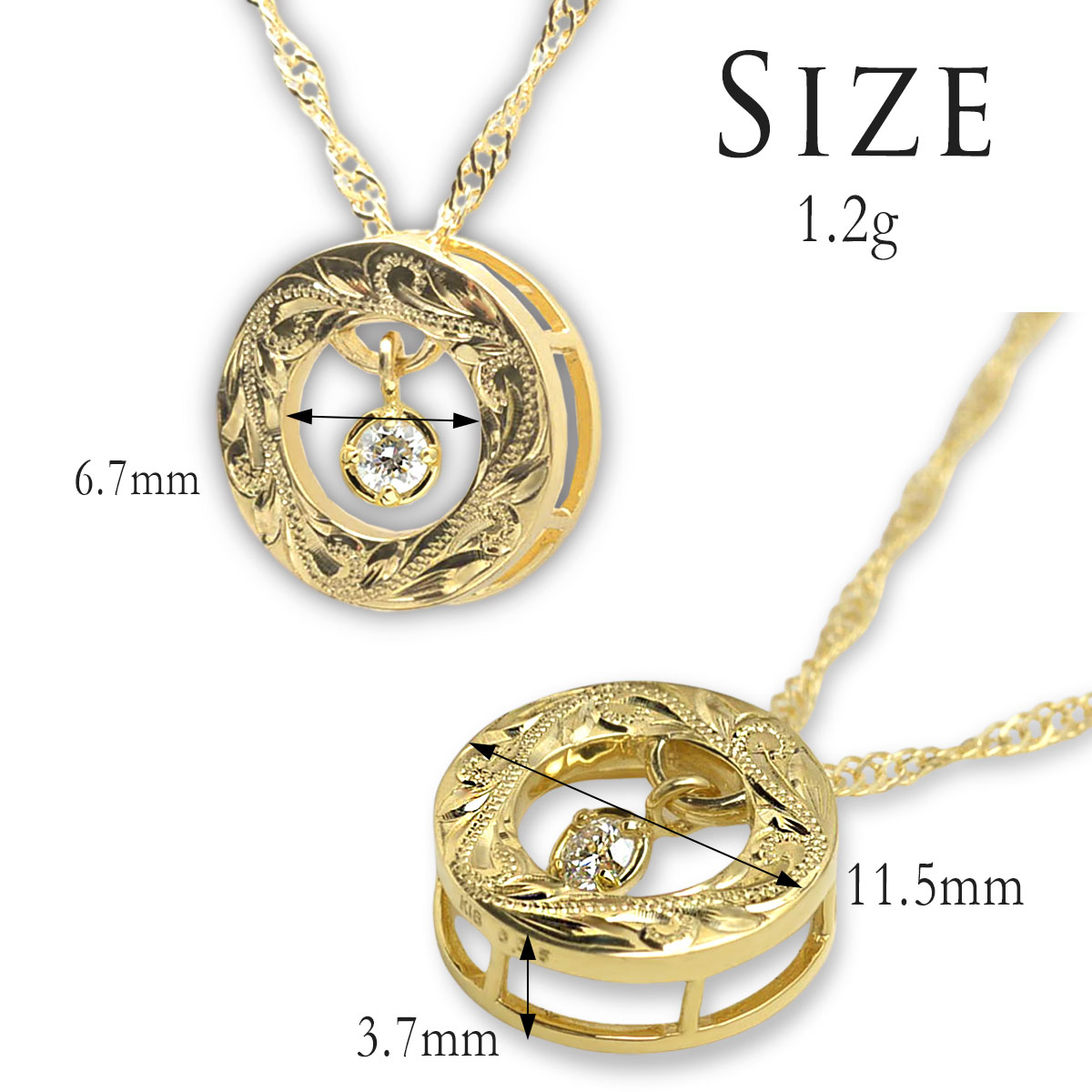 ڥȥȥåפΤ K18 18  ϥ磻󥸥奨꡼ 饦ɥȥԥ 󥰥 ڥ 0.05ctwpd1639