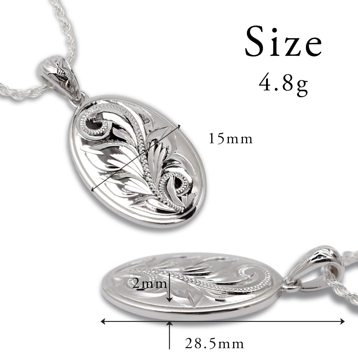 ��Mele Kali.. 5%OFF�ۥϥ磻���󥸥奨�꡼ �ͥå��쥹 ����С� 925 ���������� �����Х�  �ڥ����� ���������դ� ���֤� �ץ쥼��� bpd1615