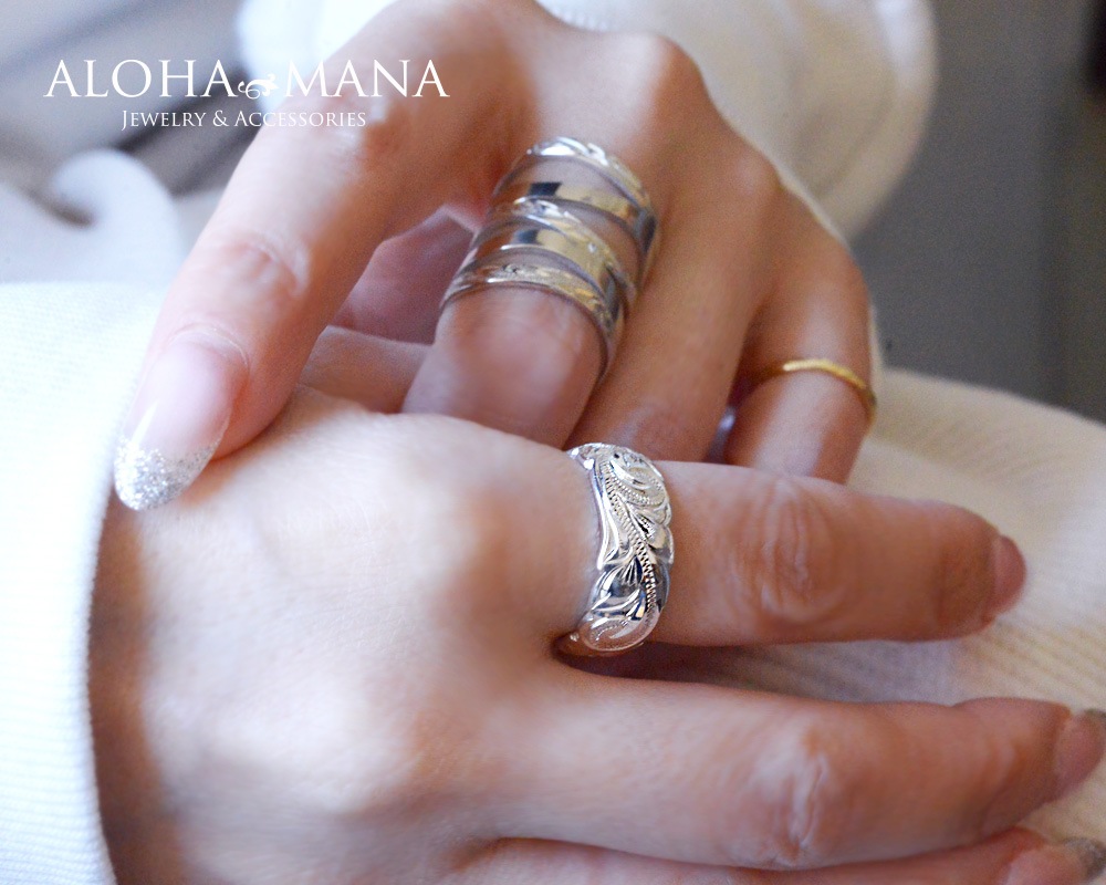 �ڿ��̸����8mm�� ��� ���� �ϥ磻���󥸥奨�꡼ ����С� 925 ���åȥ����� �Х�� cvari7108sv