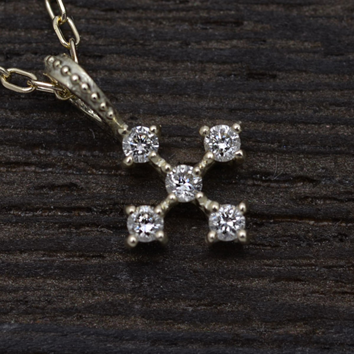 K18 ɥͥå쥹 (RERALUy) եݥ ڥ ͥå쥹 0.03ct rne1679k18
