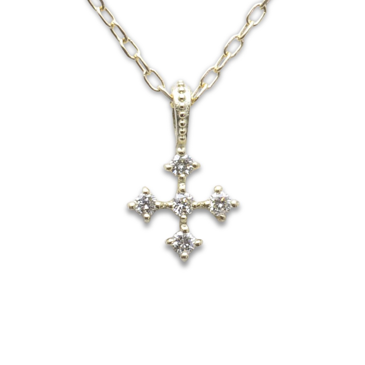K18 ɥͥå쥹 (RERALUy) եݥ ڥ ͥå쥹 0.03ct rne1679k18