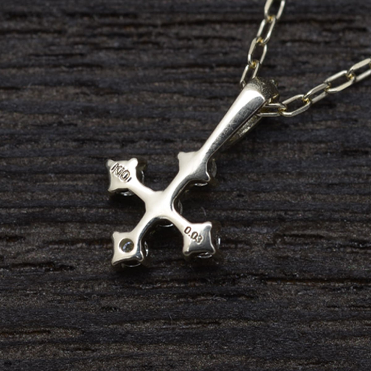 K18 ɥͥå쥹 (RERALUy) եݥ ڥ ͥå쥹 0.03ct rne1679k18
