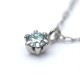 ϥ磻󥸥奨꡼ ͥå쥹 γͥå쥹 ϥ磻ե󥷡ɥͥå쥹 ⥢ʥ֥롼 0.08ctPt900 K18 (Pt850) ane1619