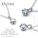 ϥ磻󥸥奨꡼ ͥå쥹 γͥå쥹 ϥ磻ե󥷡ɥͥå쥹 ⥢ʥ֥롼 0.08ctPt900 K18 (Pt850) ane1619