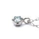 ϥ磻󥸥奨꡼ ͥå쥹 γͥå쥹 ϥ磻ե󥷡ɥͥå쥹 ⥢ʥ֥롼 0.08ctPt900 K18 (Pt850) ane1619