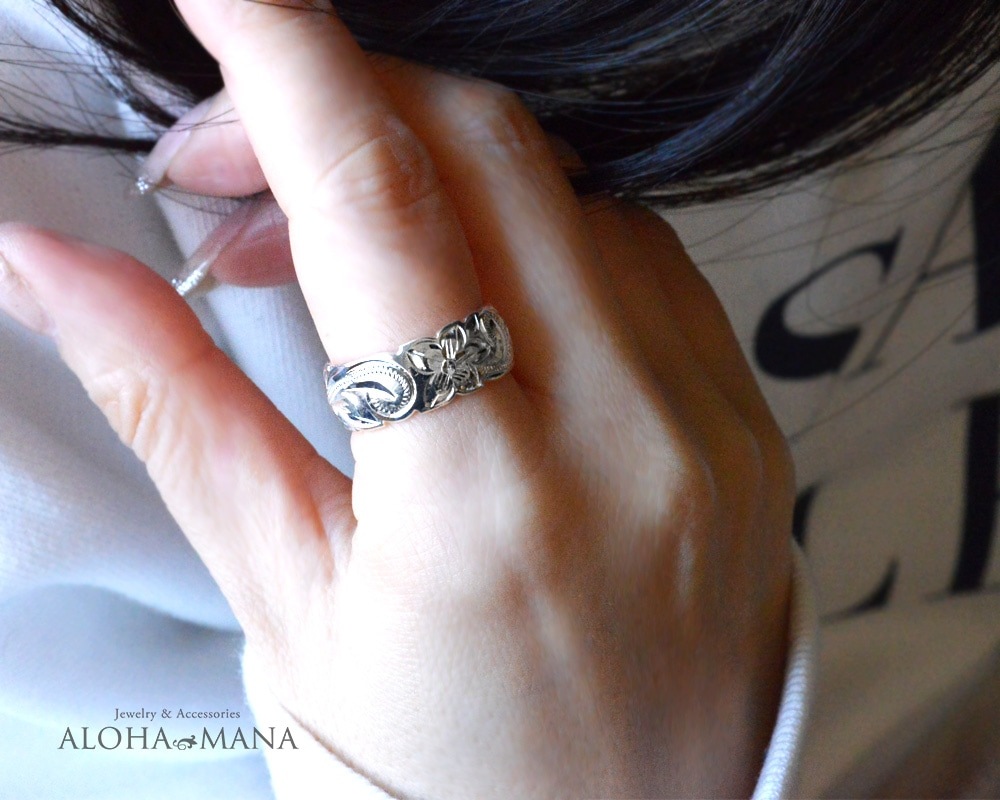 ��Mele Kali.. 5%OFF�ۡڥڥ��ڡ����ۥڥ���� 8mm�� ��� ���� �ϥ磻���󥸥奨�꡼ ����С� 925 ���åȥ����� �Х�� 2�ĥ��å� cvari7108svpair