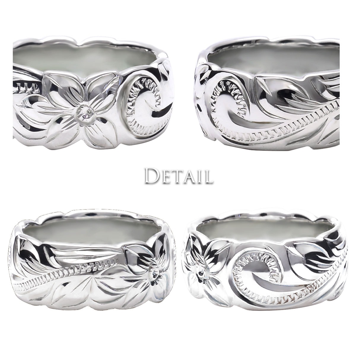 ��Mele Kali.. 5%OFF�ۡڥڥ��ڡ����ۥڥ���� 8mm�� ��� ���� �ϥ磻���󥸥奨�꡼ ����С� 925 ���åȥ����� �Х�� 2�ĥ��å� cvari7108svpair