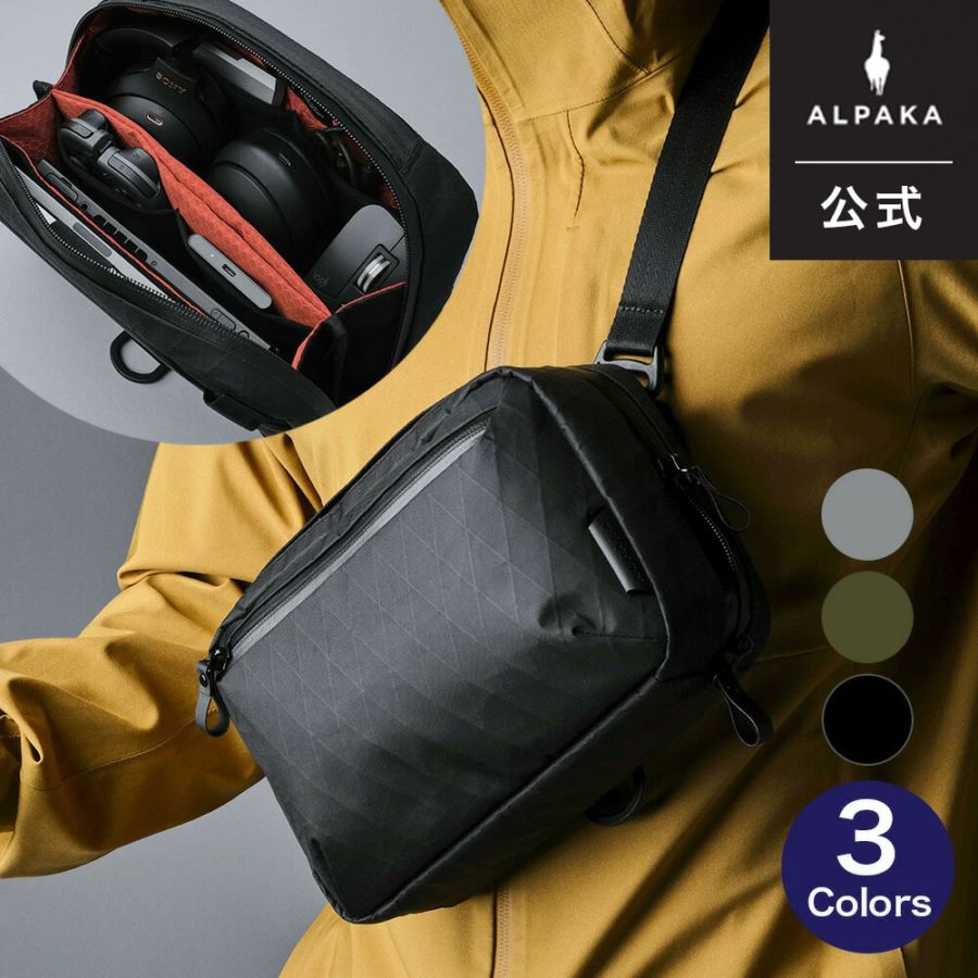ELEMENTS TECH CASE MAX  2.8L ショルダーバッグスリング ポーチ ケース 通勤 旅行 ビジネス 撥水[ALPAKA/アルパカ][送料無料] 