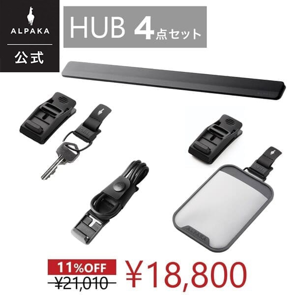 HUB 4点セット MODPANEL CARDHOLDER KEYCHAIN LANYARDUSBC