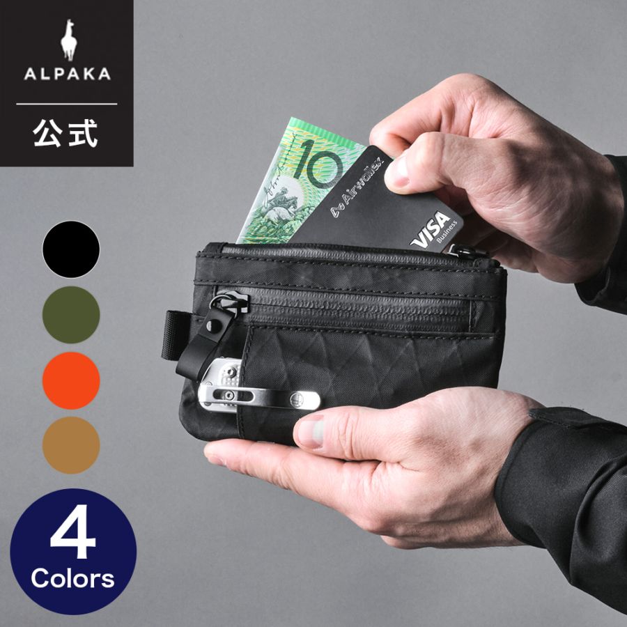 あるぱか ZIP CARDHOLDER X-PAC | ACCESSORIES | 【公式】ALPAKA (アルパカ)