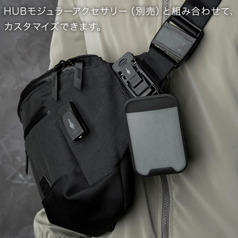 ALPAKA アルパカ　クロスボディバッグ　スリング METRO CROSSBODY 左右2タイプ クロスボディバッグ スリング