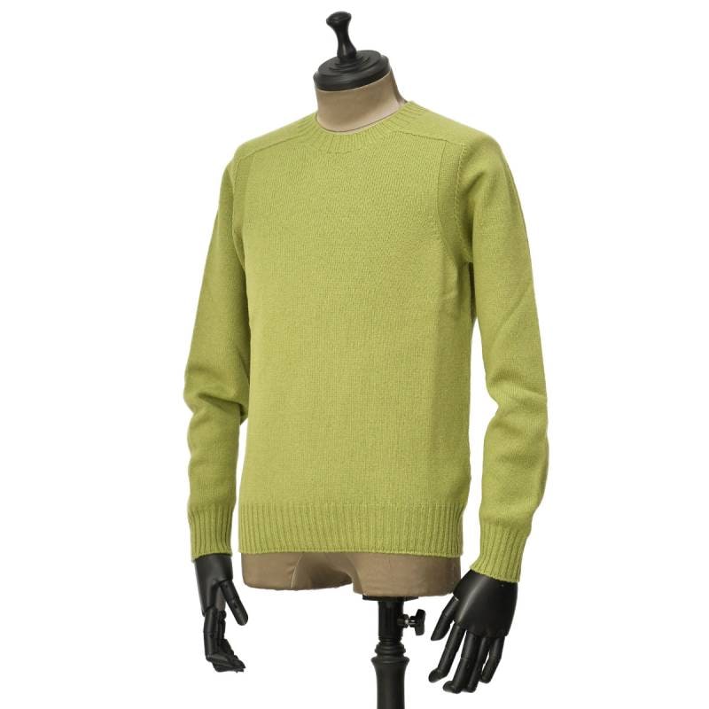 GRAN SASSO クルーネック ニット グリーン 50サイズ グランサッソ SALE｜GRAN SASSO グランサッソ / シルクコットン クルーネックサマー