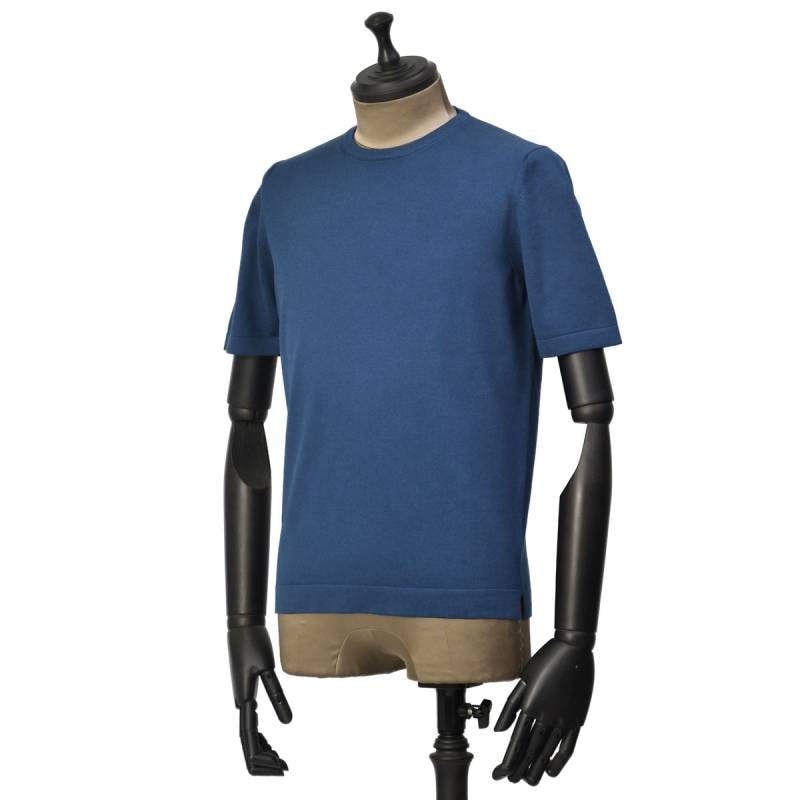 GRAN SASSO グランサッソ Tシャツ 半袖ニット 58138 18120 579 Gran Sasso グランサッソ クルーネック半袖ニット/PARICOLLO M/M