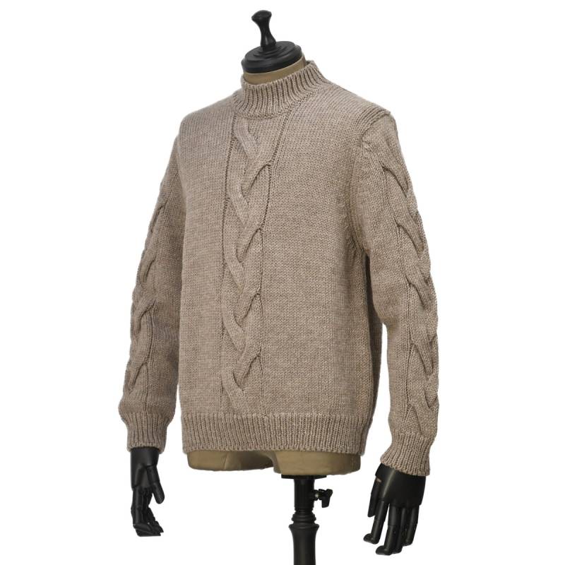 Settefili Cashmere【セッテフィーリ カシミア】ケーブルモックネック