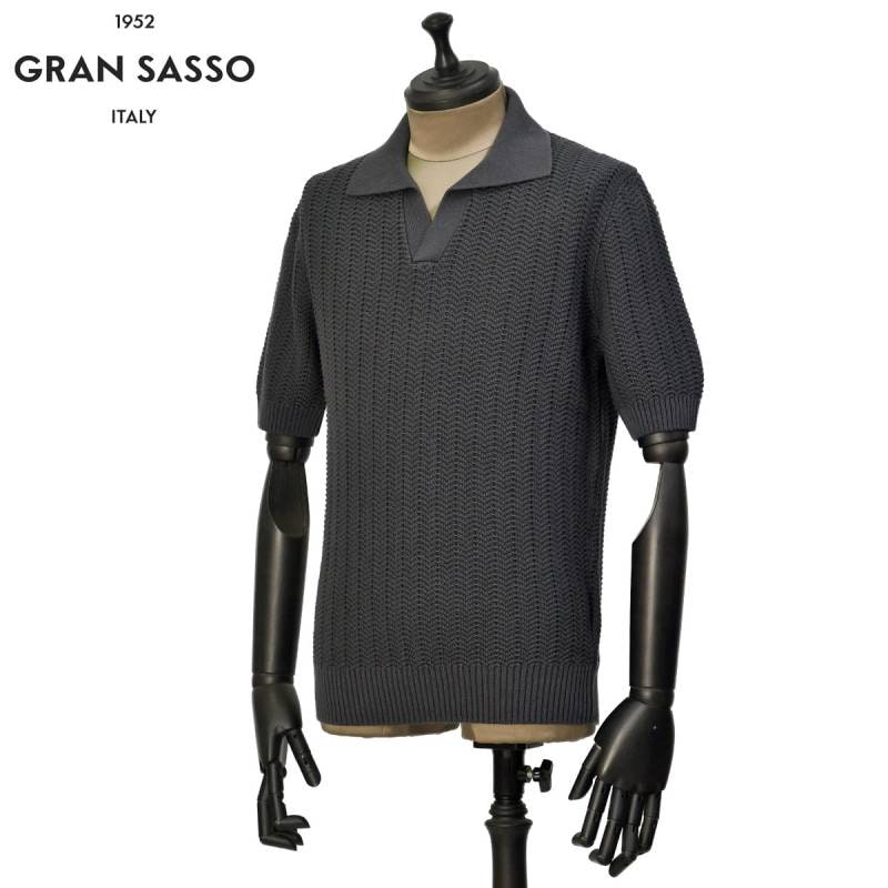 GRAN SASSO【グランサッソ】スキッパーポロ 23139 18068 085