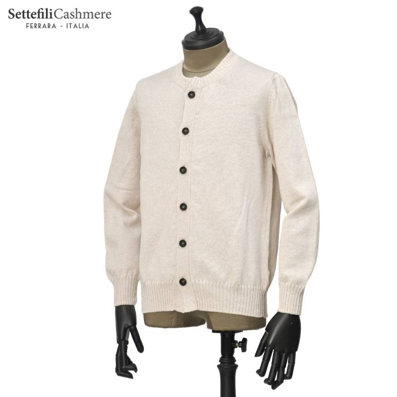 Settefili Cashmere セッテフィーリカシミア カーディガン48 FINAL SALE】Settefili Cashmere【セッテフィーリ カシミア】クルー