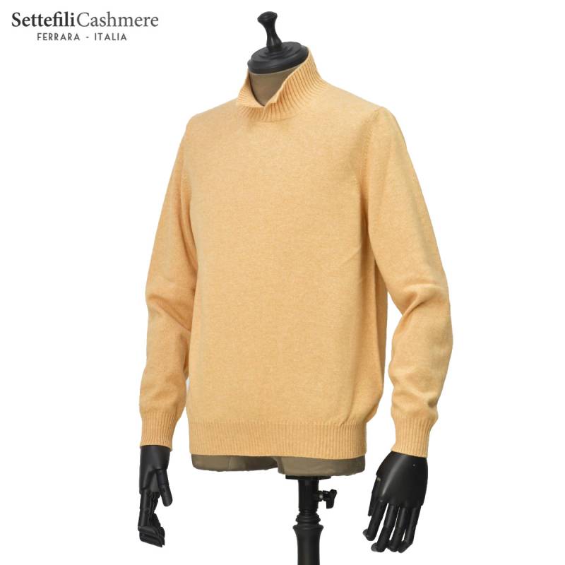 Settefili CashmereセッテフィーリカシミアタートルネックSサイズ Settefili Cashmere【セッテフィーリ カシミア】スプリットハイネック