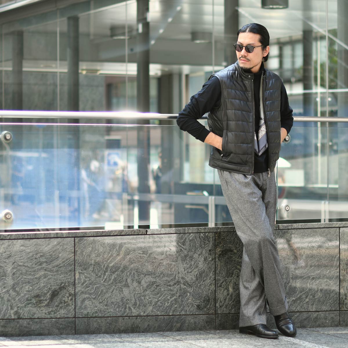 EMMETI【エンメティ】ダウンベスト JURI DOWNVEST NAPPA GOLD NERO