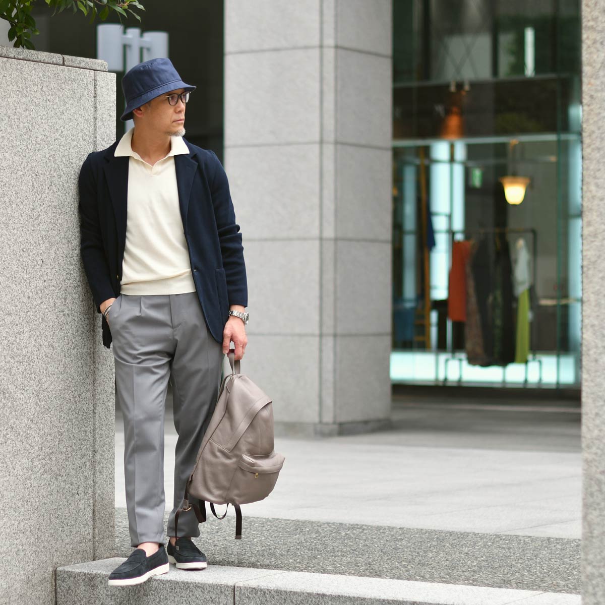 Borsalino【ボルサリーノ】バケットハット B32089 C0062 045B リネン