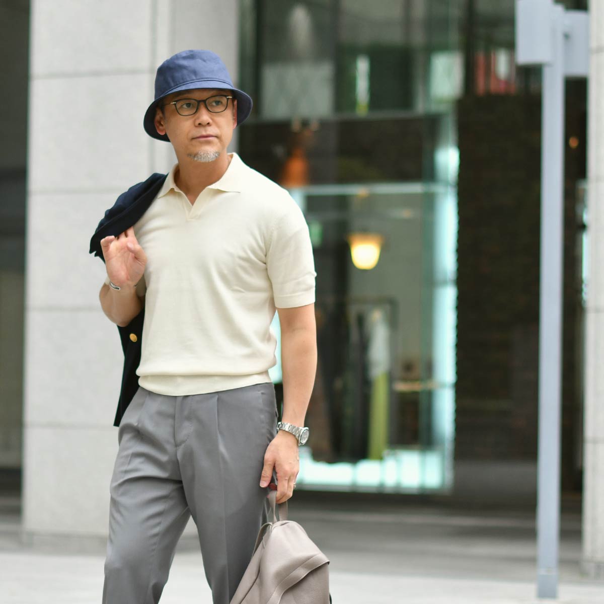 Borsalino【ボルサリーノ】バケットハット B32089 C0062 045B リネン