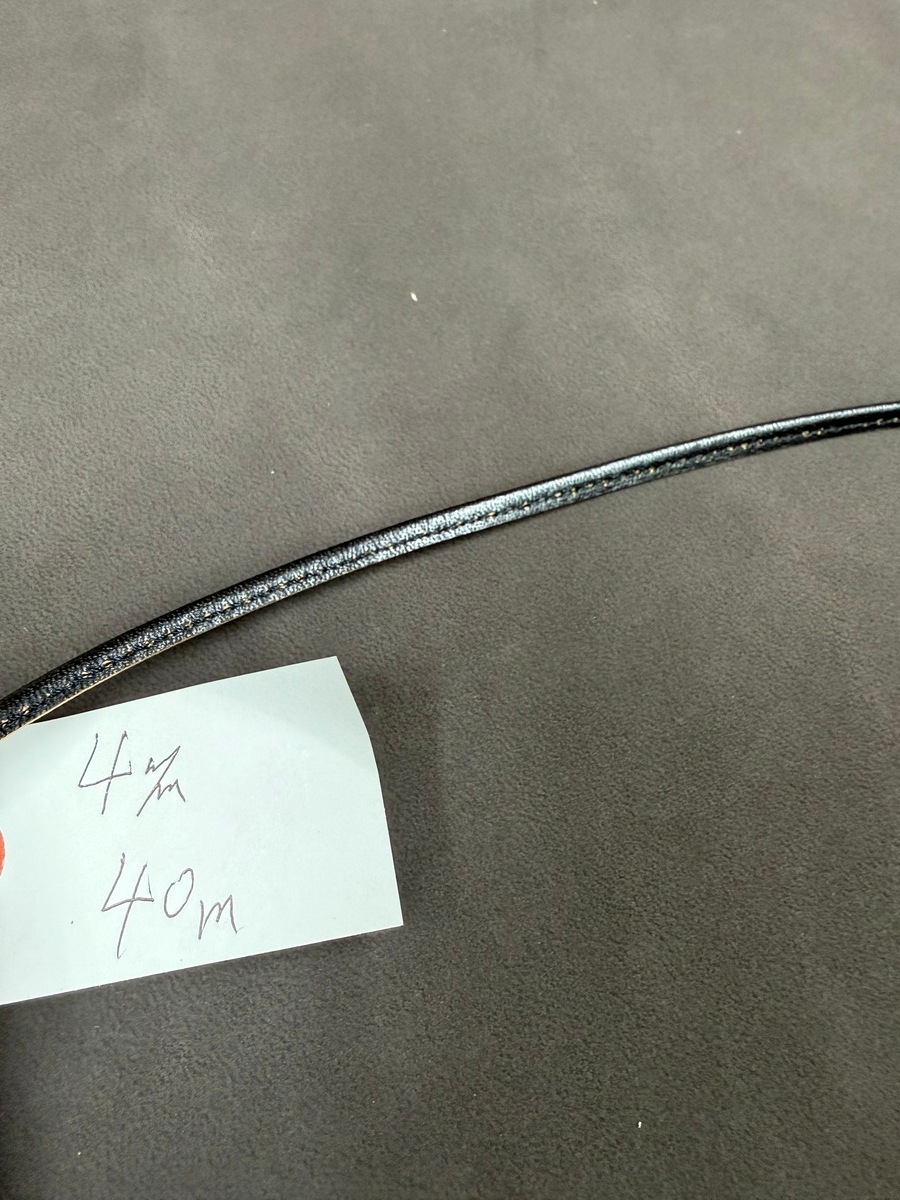 茶芯ホースハイド革紐<br>　3.5ｍｍ　4.0ｍｍ<br>