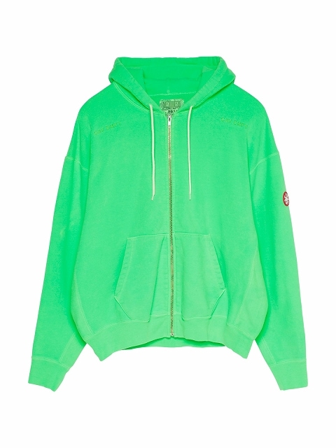 C.E/CAVEMPT】OVERDYE ZIP HEAVY HOODY GREEN CES17CS17 | CAV-EMPT  