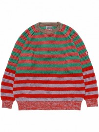 【C.E/CAVEMPT】STRIPE LOOSE WAFFLE KNIT CES17KN02 (2色)|CAV-EMPT (C.E)