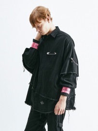【ALMOSTBLACKオールモストブラック】 DENIM SHIRTS 21SS-SH05|ALMOSTBLACK