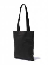 【MR.OLIVEミスターオリーブ】 WATERPROOF WASHABLE LEATHER FLAT TOTE BAG(MEDIUM) ME636(2色)ブラック