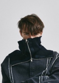 【POINT2倍】【ALMOSTBLACKオールモストブラック】KNIT NEC WARMER　21AW-AC15|ALMOSTBLACK