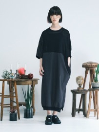 【BEDSIDEDRAMAベッドサイドドラマ】 bsd22SS-15 Knit MIX One-Piece (2色)|BEDSIDE DRAMA|先行受注