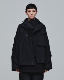 【ALMOSTBLACKオールモストブラック】 【D-VEC】GORE-TEX INFINIUM 2L SHIRT JACKET / ゴアテックス　BLACK|ALMOSTBLACK