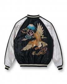 【TAILOR TOYO テーラー東洋】  Lot No. TT15173-119 / Early 1950s Style Acetate Souvenir Jacket “EAGLE” × “BLA