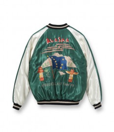【TAILOR TOYO テーラー東洋】 TT15173-145 / Late 1950s Style Acetate Souvenir Jacket “ALASKAN FLAG” × “ALASKA