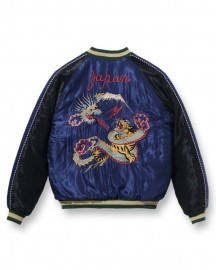 【TAILOR TOYO テーラー東洋】Lot No. TT15174-128 / Mid 1950s Style Acetate Quilted Souvenir Jacket “DRAGON & 
