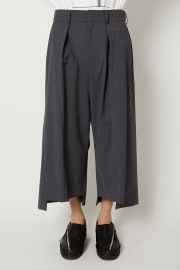 【ALMOSTBLACKオールモストブラック】LAYERED LINE W SLACK（23SS-PT02）|ALMOSTBLACK