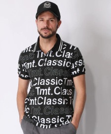 ★【TMTティーエムティー】Primeflex MOSS STITCH POLO SHIRT★ / BLACK