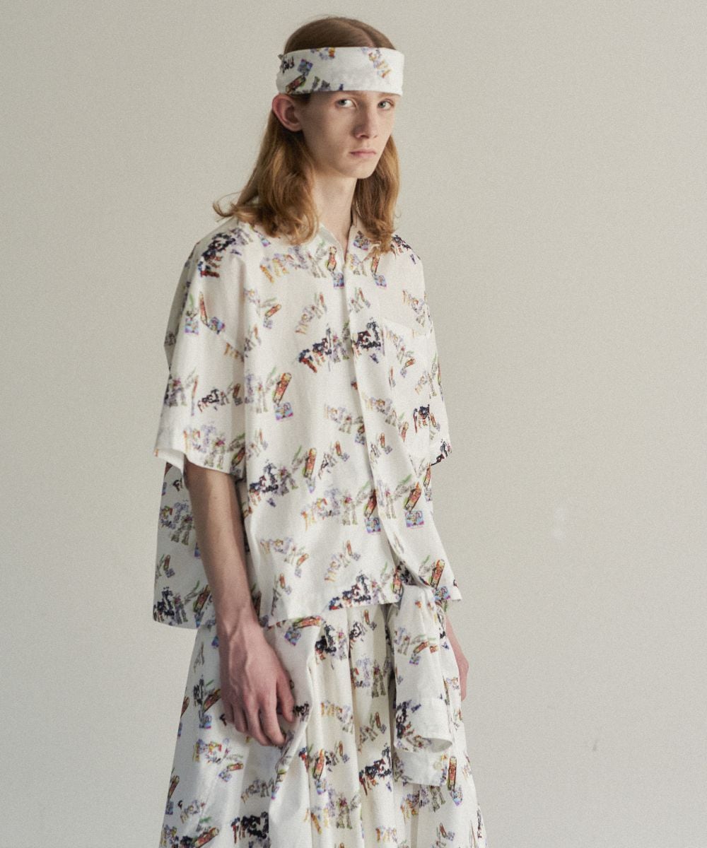 FACETASM ファセッタズム トップス アシンメトリー FACETASM/ファセッタズム】ZIPPER SHIRT（シャツ/ブラウス