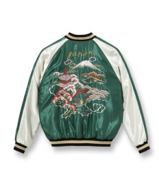 【TAILOR TOYO テーラー東洋】 Early 1950s Style Acetate Souvenir Jacket “WHITE DRAGON” × “LANDSCAPE”|TAILOR T