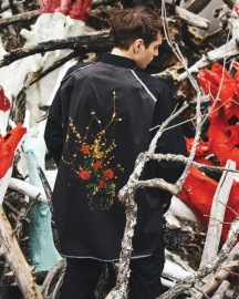 【POINT2倍】【ALMOSTBLACKオールモストブラック】SOFU TESHIGAHARA PRINT CUT OFF BIG SHIRT BLACK|ALMOSTBLACK