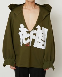 【POINT2倍】【ALMOSTBLACKオールモストブラック】CUT OFF PRINT PARKER|ALMOSTBLACK