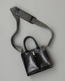 【お問い合わせ商品】【先行受注】【受注得点10％還元!!】【Rich I/リッチアイ】S.RECTANGLE [LEATHER HELMET BAG・SMALL・CROCODILE]（13）