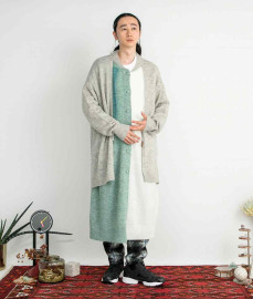 【予約８月〜９月】【POINT２倍】【STOFストフ】Mohair Layer Light Knit Coat(SF24AW-10) (2色）