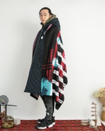 【予約8月〜9月】【POINT２倍】【STOFストフ】Double Exposure Knit Stole(SF24AW-13) (3色）