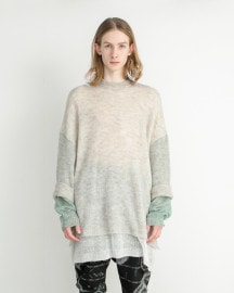 【受注】【POINT２倍】【STOFストフ】Mohair Color Layer Knit Sweater(SF24AW-11) (2色）