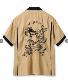 【TAILOR TOYO テーラー東洋 】Lot No. TT39303 / SUKA BOWLING SHIRT “DRAGON & JAPAN MAP”