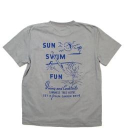 【TMT】DRY COTTON JERSEY S/STEE(SUN SWIM FUN)（TCSS2414）(Tシャツ/T-SHIRTS/トップス/24AW)